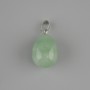 Drop Pendant Nephrite 18×13 mm ±, length ~26 mm