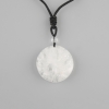 Tree of Life Pendant with Mountain Crystal, 36 mm diameter ±, on a black cord with an adjustable drawstring, length 78 cm+