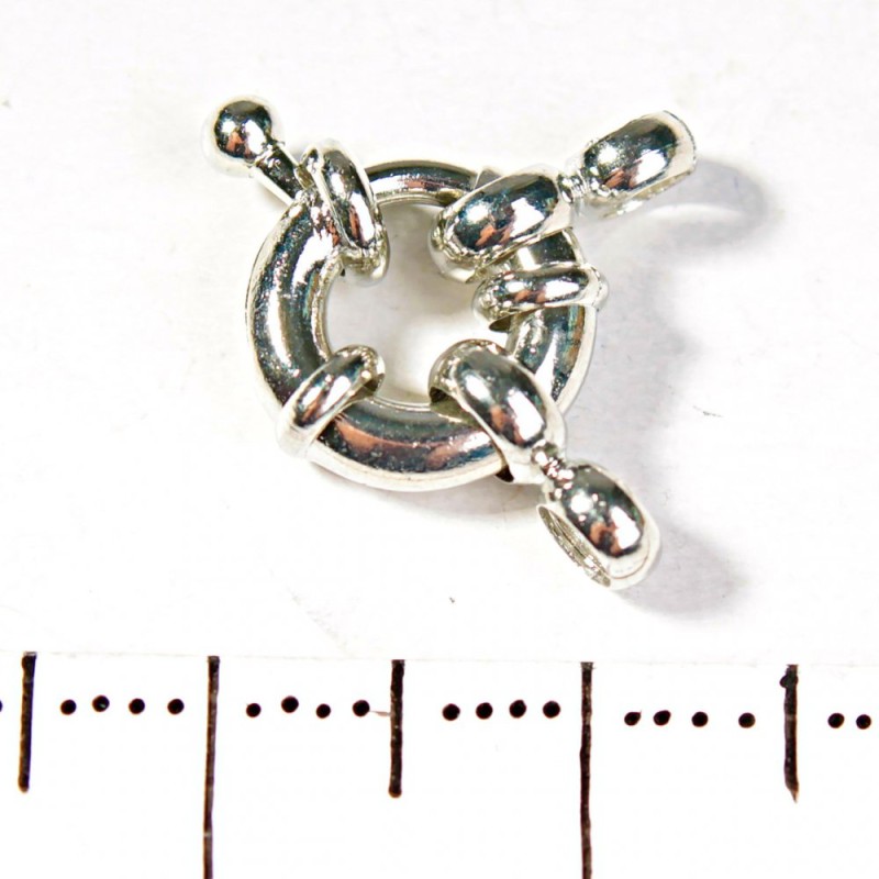 Donut Clasp for Beads and Bracelets, 9 mm on a Single Strand