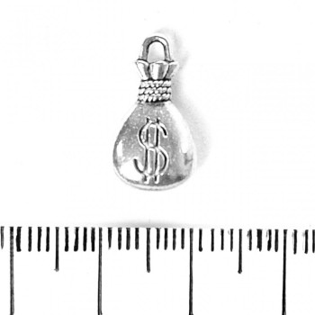 Findings Pendant Money Bag 17x10mm, pack 20g, ±11pcs