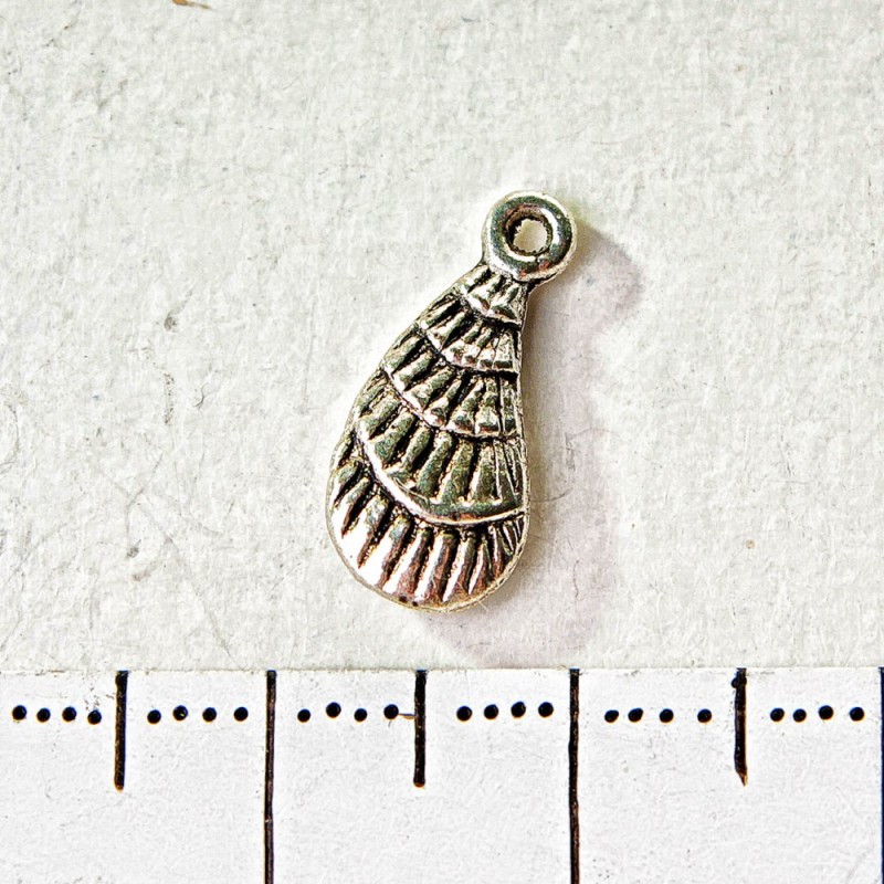 Discount! Shell Pendant Findings 15×6 mm, packaging 20 g +/- 28 pcs