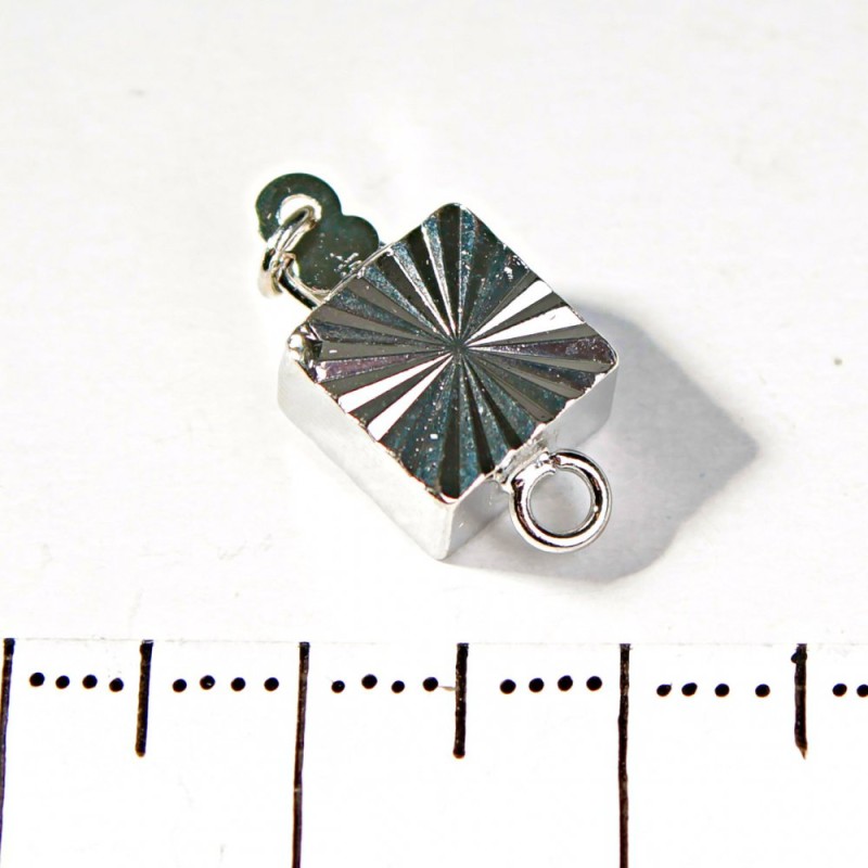 (18 mm) Square Bracelet Clasp with Stopper