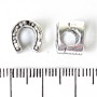 Bead Pandora Horseshoe 9x10mm, inner diameter 5mm, pack 20 g +/- 9 pcs