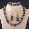 Set Jasper Trio Assortment Natural Stone 'Stone Chips' Necklace, Earrings & Bracelet
