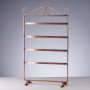 Earring display stand, 4-tier copper, 37x20 cm