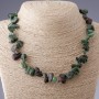 Natural zoisite necklace 'Butterfly', length 50 cm