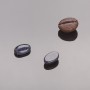 Cabochon Findings: Mini Oval Aventurine Blue Sand Cairo Night, 8x5 mm diameter