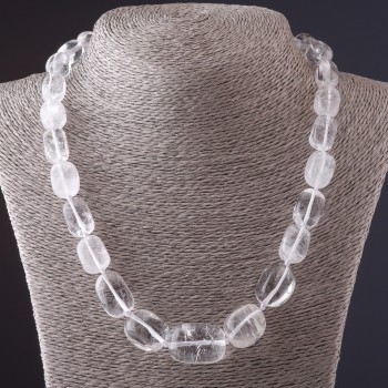 Beaded Necklace 'Victoria' with Rock Crystal