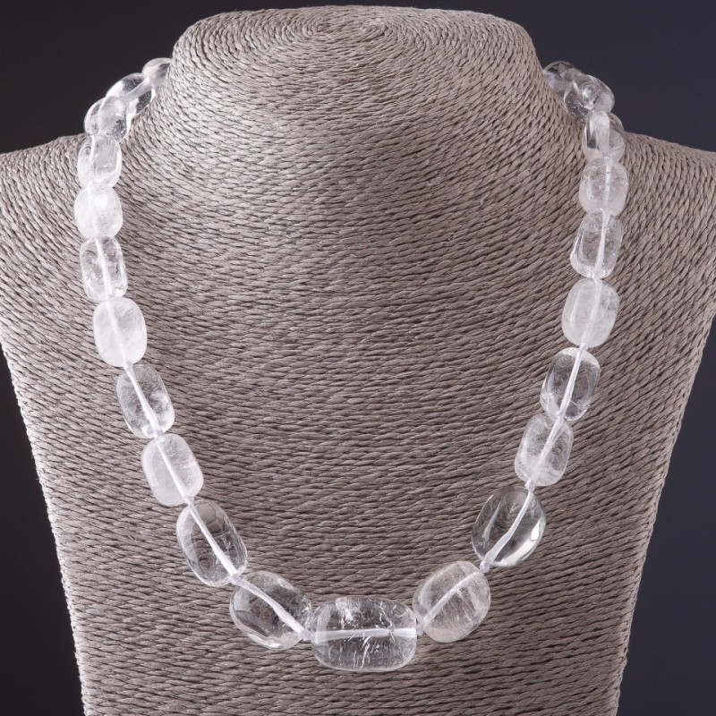 Beaded Necklace 'Victoria' with Rock Crystal