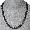 Shungite Necklace (synthetic), 8 mm diameter, 50 cm length
