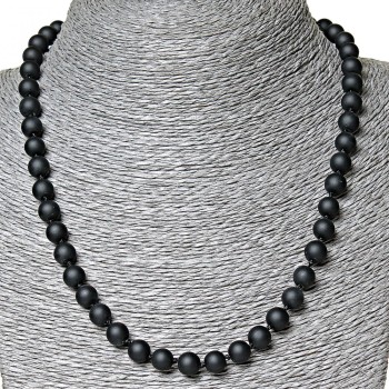 Shungite Beads (name), diameter 8mm, length 50cm