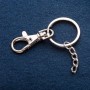 Price per pack / 10 pcs. Keychain base with carabiner, diameter 3 cm, length 7–8 cm +