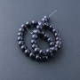 Beads of natural stone on a thread Aventurine Blue Sand Night of Cairo, diameter 10 mm, 36 cm