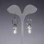 Long earrings 'Drops' on pearl rings ( them ), length 5 cm