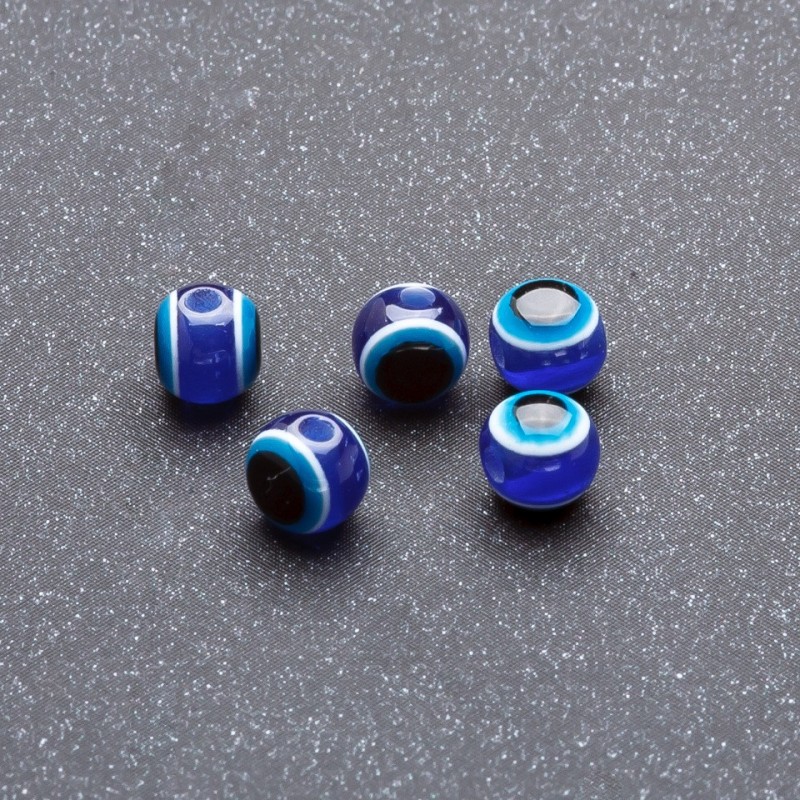 Bead findings 'Nazar's Eye' blue, diameter 5 mm, pack 85 pcs, 7 g