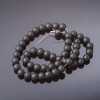 Shungite beads smooth ball on thread (name ), diameter 8 mm, length 37 cm
