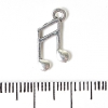 Pendant findings 'Note', 20 g, ±43 pcs