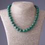 Malachite Necklace (pressed), length 44 cm, diameter 12 mm
