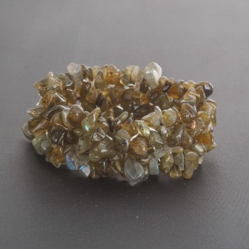 Labradorite Bracelet 'Stone Fragment' on Elastic