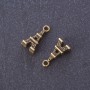 Pendant findings 'Eiffel Tower' metal color Bronze 1.6x0.8 cm finish 20 g +/- 19 pcs
