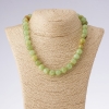 Natural Onyx Beaded Necklace, Smooth Beads, 45 cm Long, 12 mm Diameter