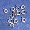 Silver-colored bail ring holder, 11 mm length, packaging 20 g, approx. 35 pcs