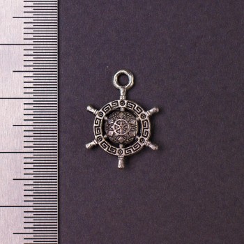 Discount! Pendant hardware 'Greek Steering Wheel' 19×14 mm, packaging 20 g + 25 pcs