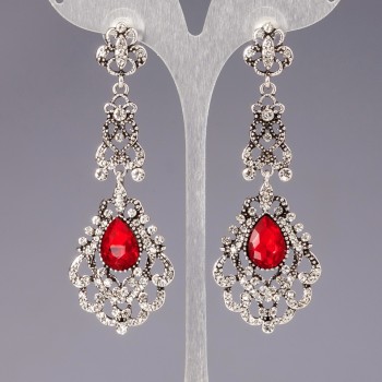 Crystal earrings «Chandeliers» «Chandeliers» «Royal»