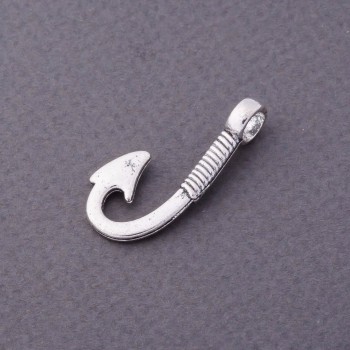 Silver Hook Hardware 3x1, 3 cm, pack of 12