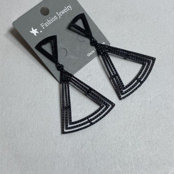 Long evening earrings, length 6.5 cm