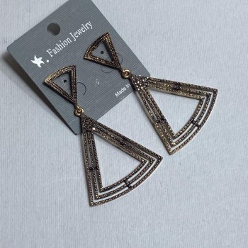 Long evening earrings, length 6.5 cm