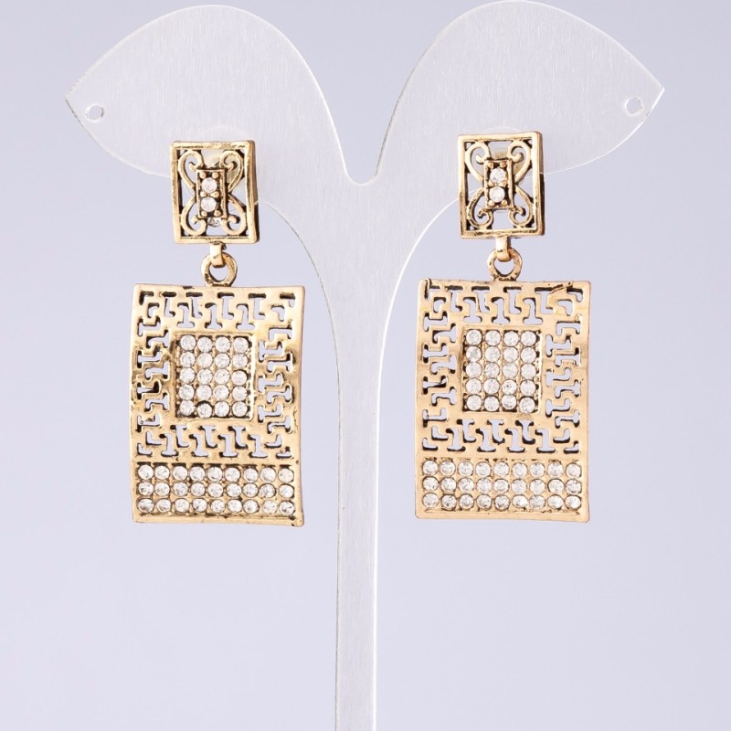 Evening earrings, 5 cm long