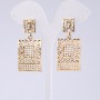 Evening earrings, 5 cm long