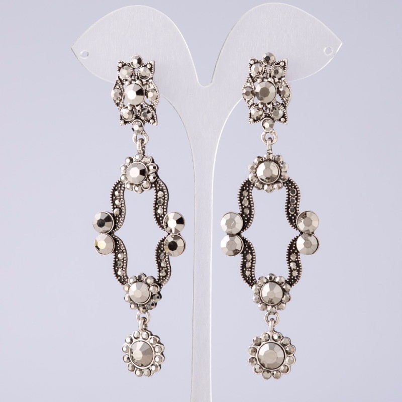 Long Evening Earrings, 9 cm long