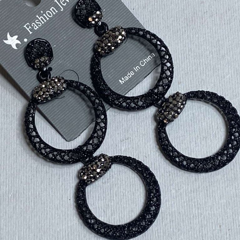 Long Evening Earrings, 7 cm long