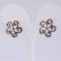 Earrings in 'Droplet Silver', 2 cm diameter