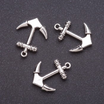 Findings Anchor Pendant 25x20mm, packaging 20g ± 7 pcs