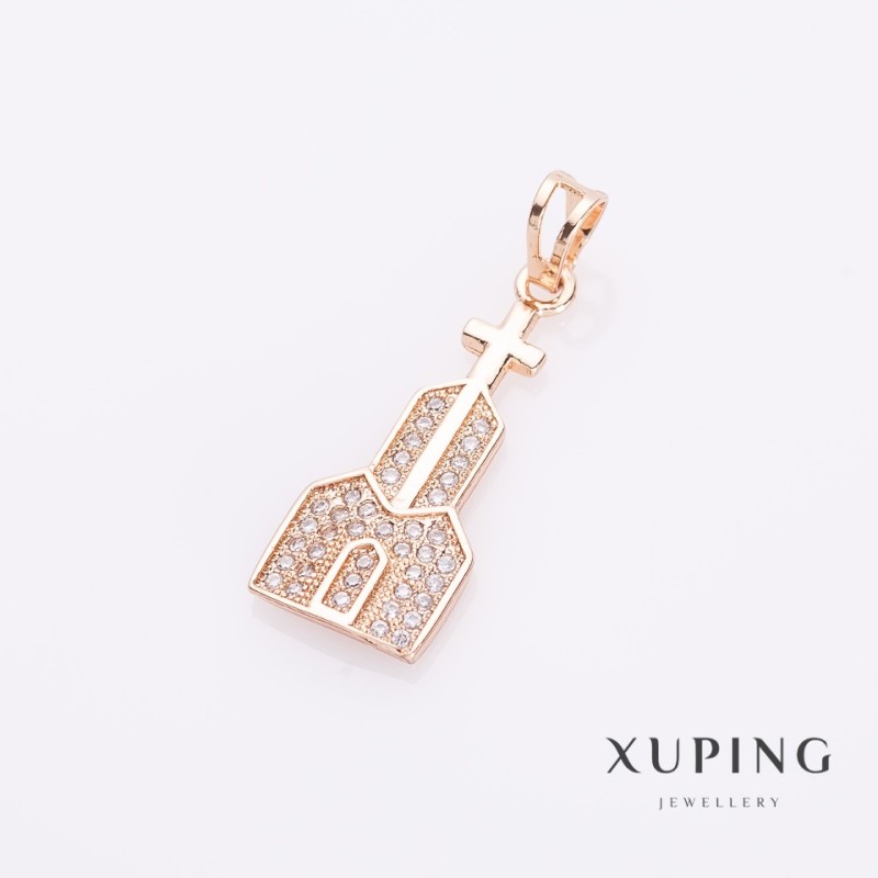 Sale! Xuping 'Temple' Pendant 3×1 cm Gold