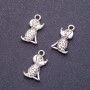 Discount! Findings: dog pendant, length 18 mm, diameter 1 mm, color silver, packaging 20 g, ± 19 pcs