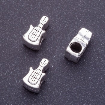 Discount! Pandora Guitar Bead 8x15mm, 4 mm hole, 20 g pack +/- 7 pcs