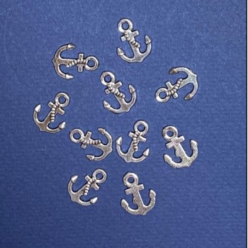Discount! Anchor pendant hardware, length 17x13 mm, d1-1, 5 mm finish. 20 g + 5 pcs