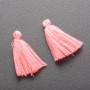 Craft Blank: Mini Pink Cotton Tassel, Length 3 cm, Diameter 5 mm (Pair)