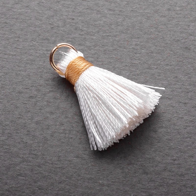 Craft supply - Mini Silk Brush with Ring 'silk' Lsm, 5mm diameter price per 1 pc
