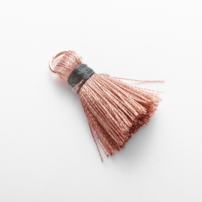 Craft base for handicrafts: Mini Silk Brush with Ring 'silk' Lsm, 5 mm diameter, price per piece