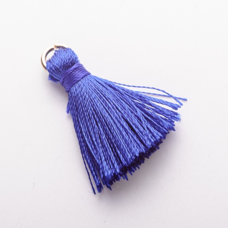 Crafting component: Mini Silk Brush with Ring 'silk' Lsm, diameter 5mm, price per 1 piece