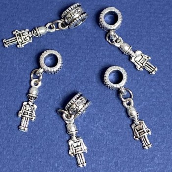 Discount! Bail with Pendant Soldier Pandora, length 3 cm, pack of 5 pcs