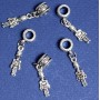 Discount! Bail with Pendant Soldier Pandora, length 3 cm, pack of 5 pcs