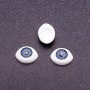 Fittings 'Lifelike Eyes' – Gray with pupil, 8mm diameter, 11×14mm size, packaging 50 pairs