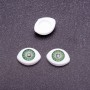 Fittings 'Living Eyes' pair, green pupil color, diameter 7mm, 10x13mm, packaging 50 pairs