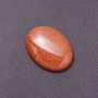 Cabochon Setting with Aventurine Stone (Imitation) 'Golden Sand' 40x30mm